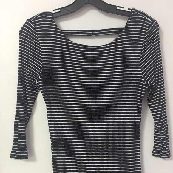 Esprit Striped Navy/White Maxi Shirt Dress - Picture 3 of 7